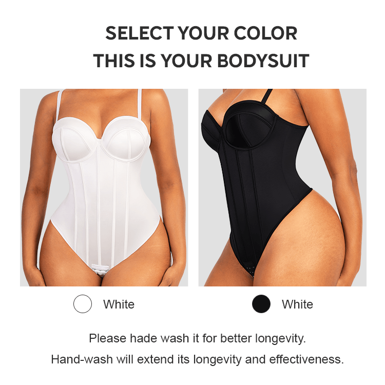 Body Con Copa Push Up Tipo Corsé