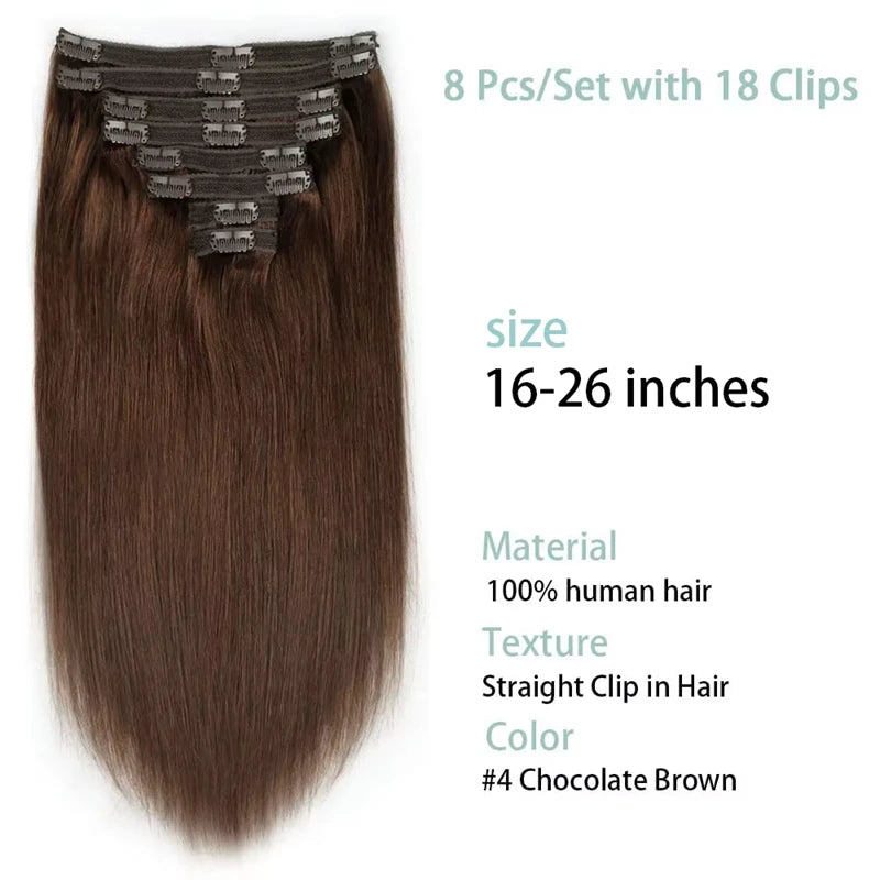 Extensiones de Cabello Virgen Remy 100% Natural Por capas 66 cm Largo