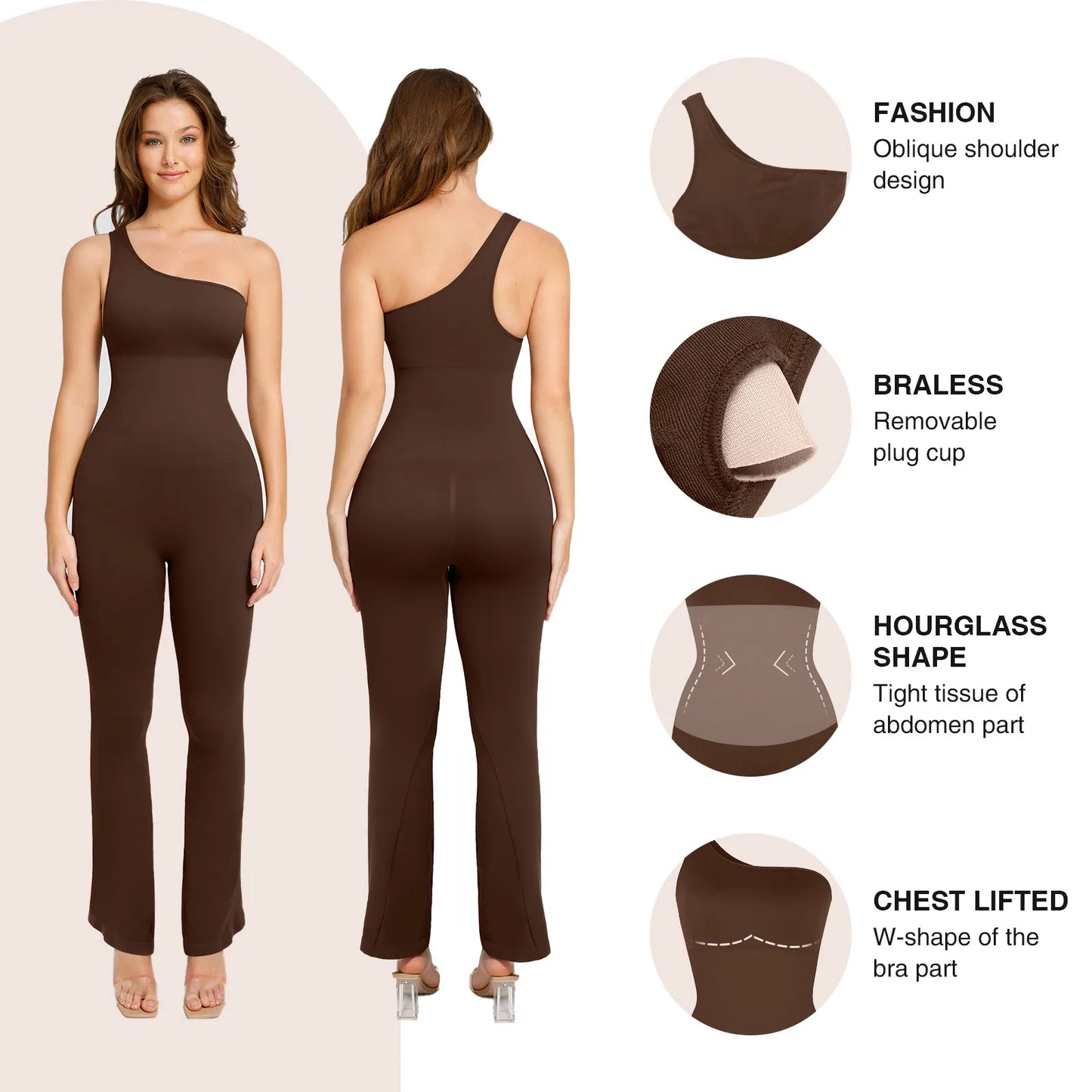 Jumpsuits Reductor abdomen Asimétrico