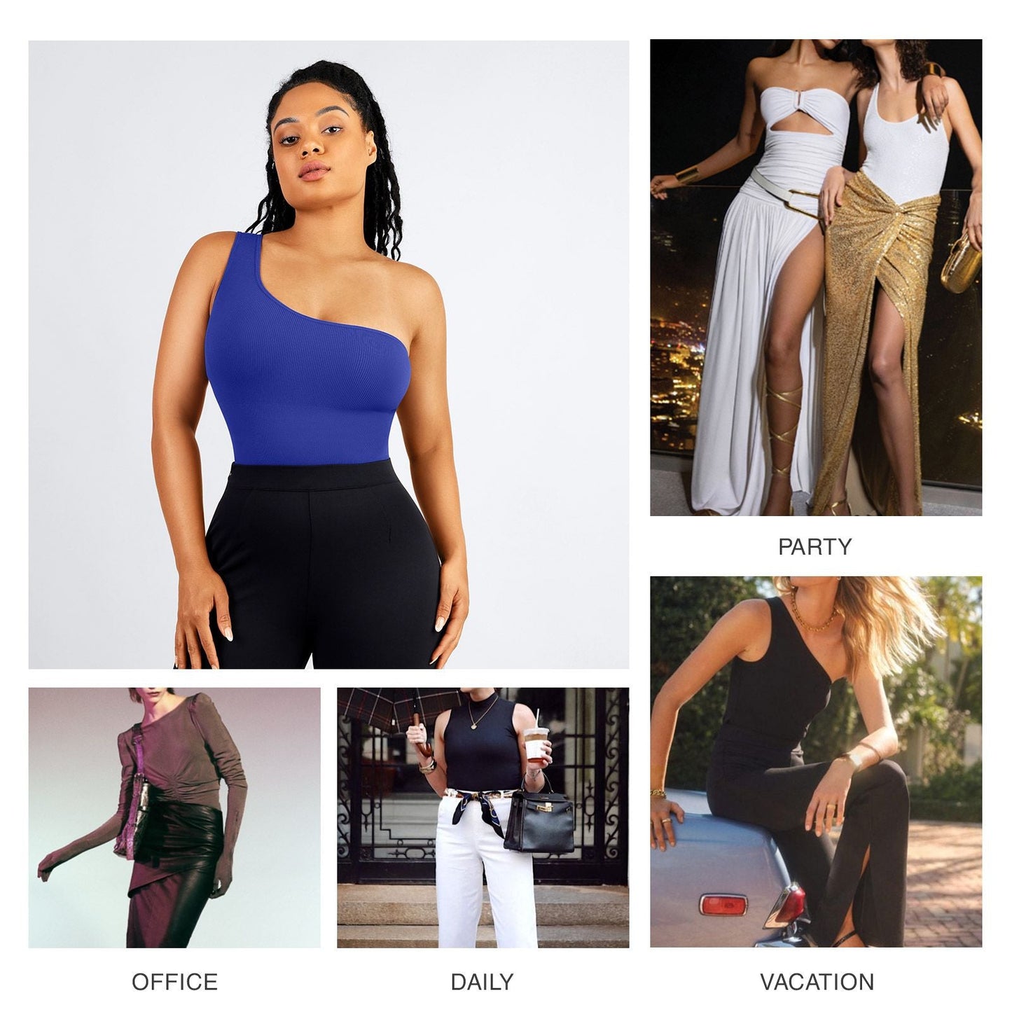 BodySuit Asimetrico Alex CONTROL ABDOMEN