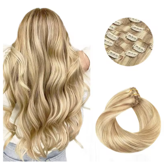Extensiones POR CAPAS Balayage 60 cm Largo Cabello Virgen 100%