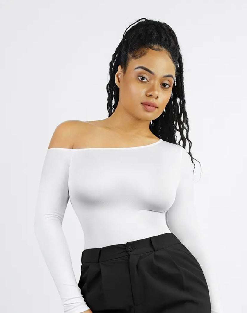 Bodysuit Asimétrico Manga Larga