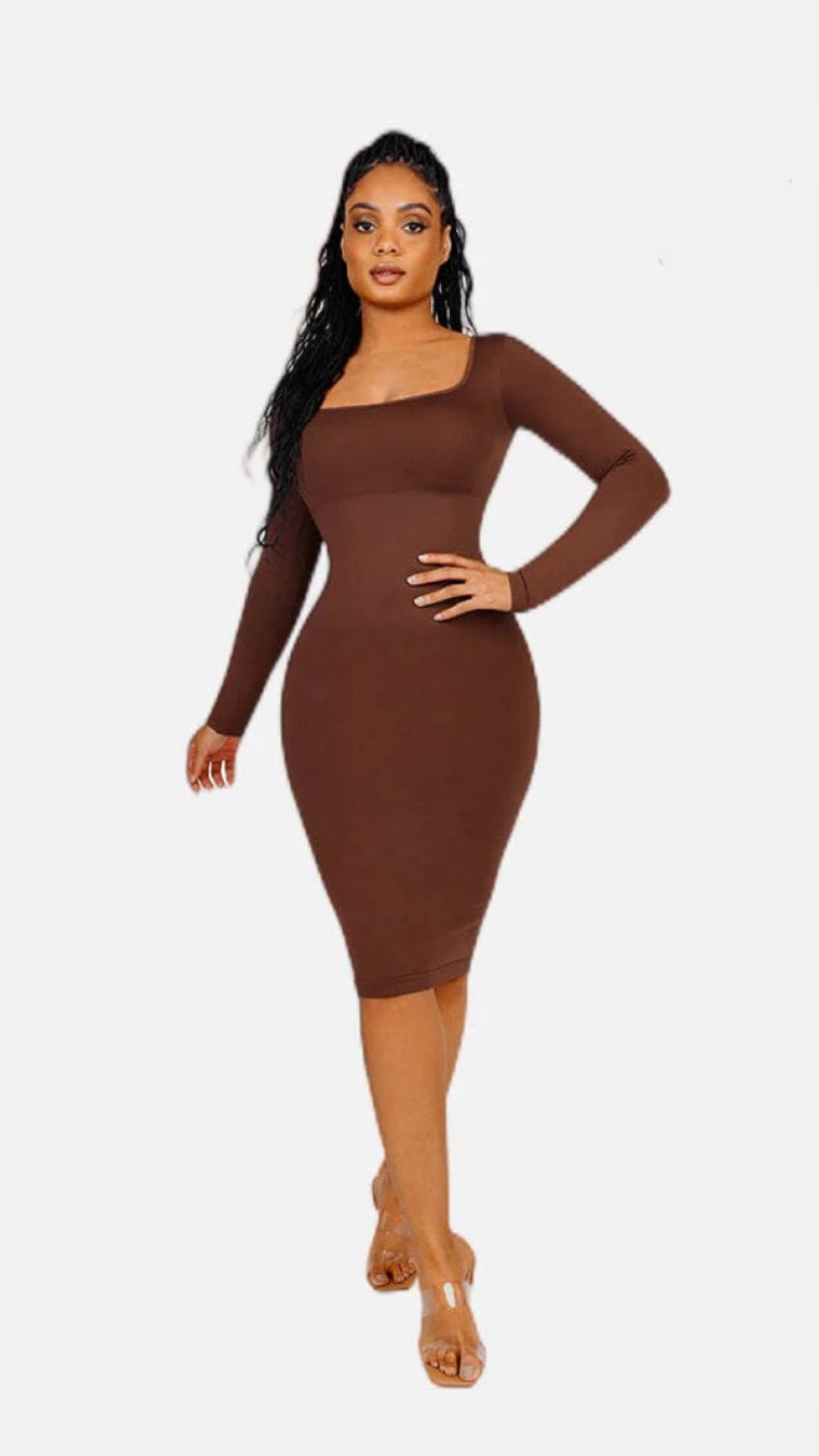 Vestido Reductor v Manga Larga