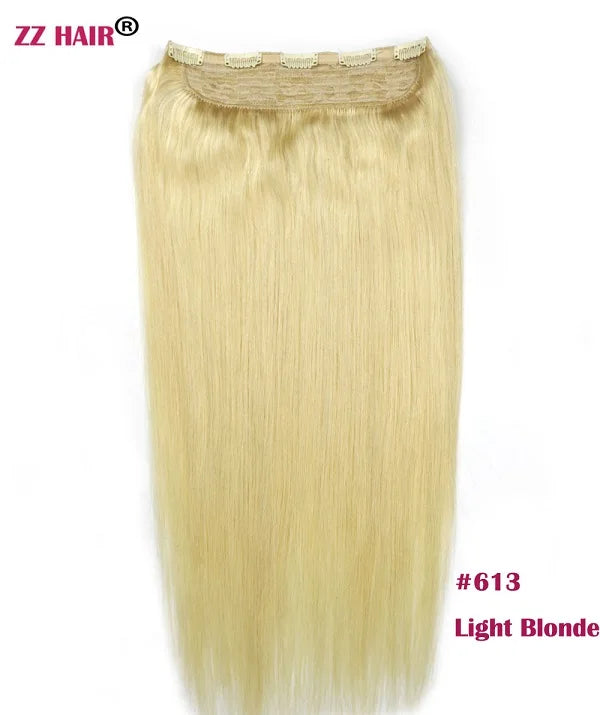 Extensiones 5 clips 60 cm de Largo Cabello Virgen ©️100% Natural 120 gr