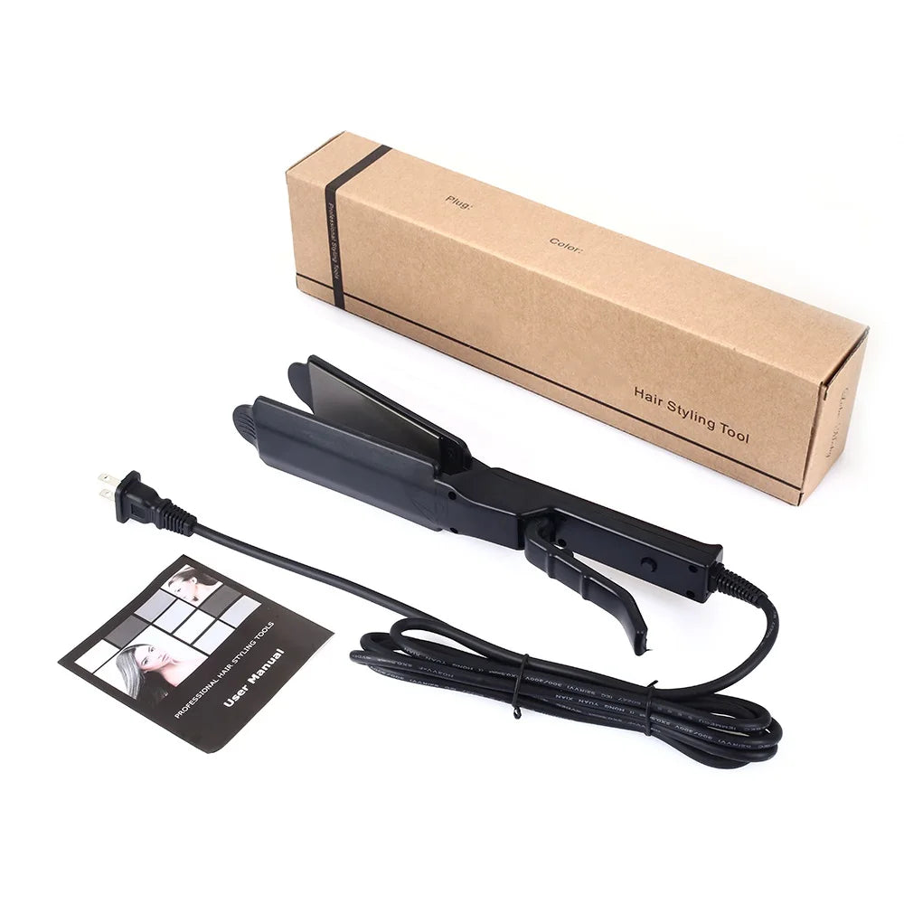 Plancha Professional Titanium Alloy Hair Straightener Temperature Adjustable