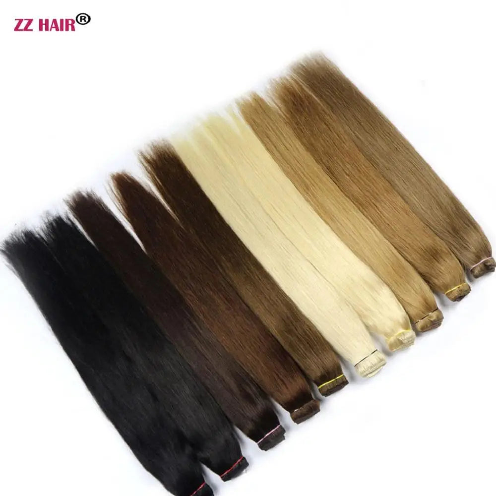 Extensiones 5 clips 60 cm de Largo Cabello Virgen ©️100% Natural 120 gr