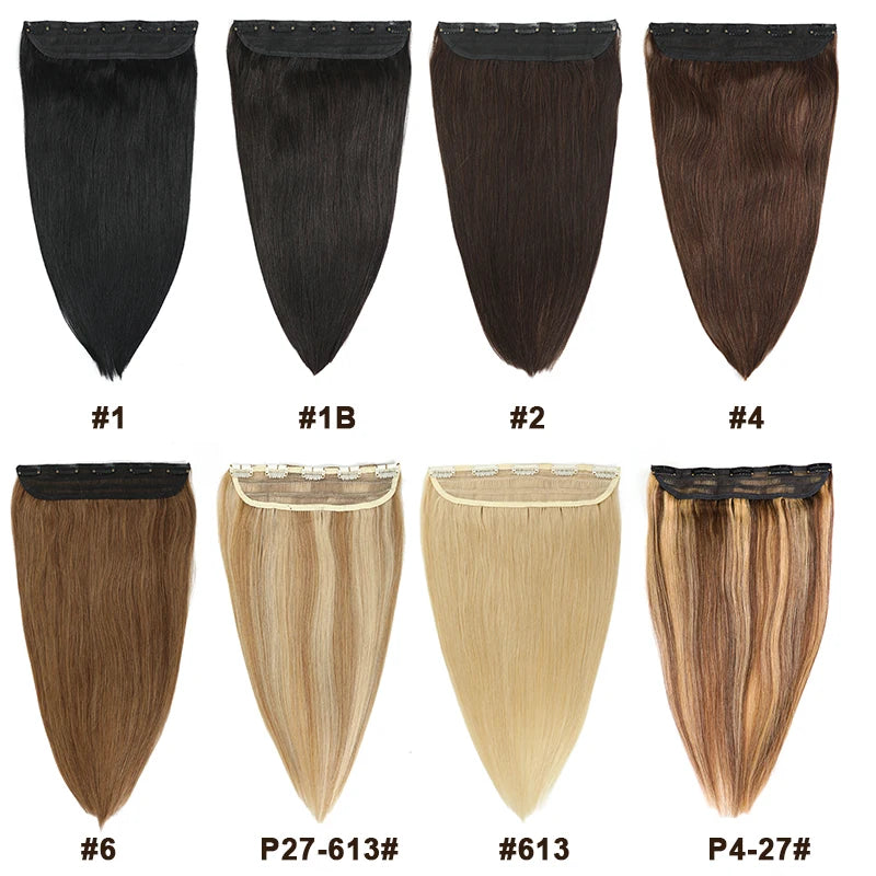 Extensiones de cabello Natural Cortina Clip