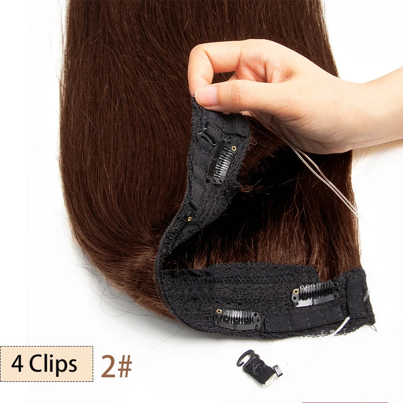 Extensiones de Cabello Humano Invisible Clip 55 CM Largo