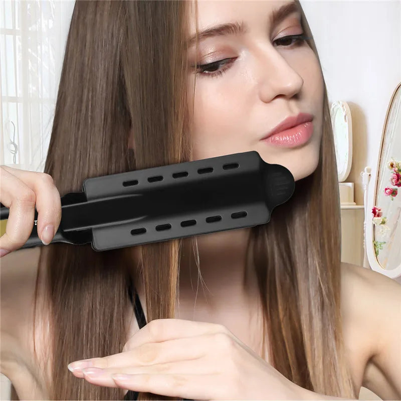 Plancha Professional Titanium Alloy Hair Straightener Temperature Adjustable