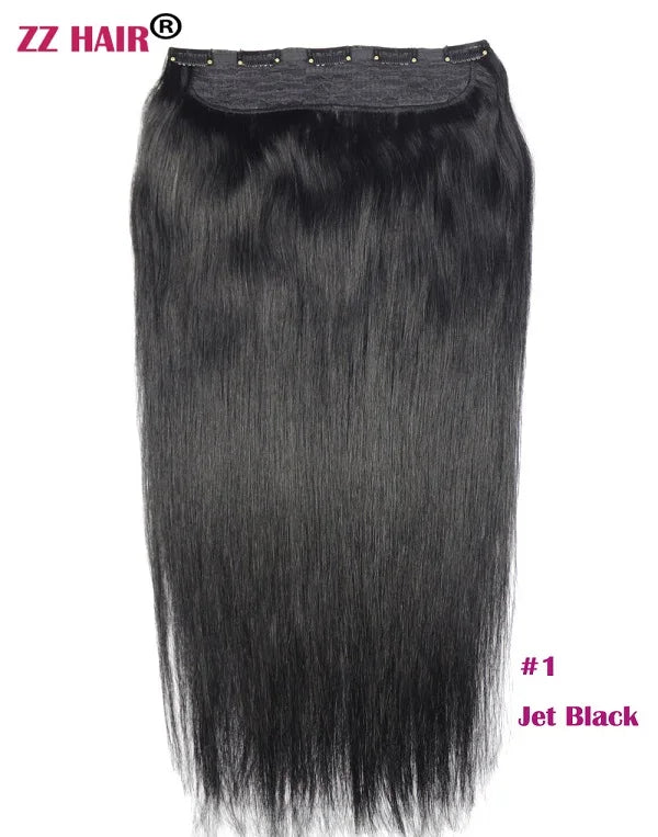 Extensiones 5 clips 60 cm de Largo Cabello Virgen ©️100% Natural 120 gr