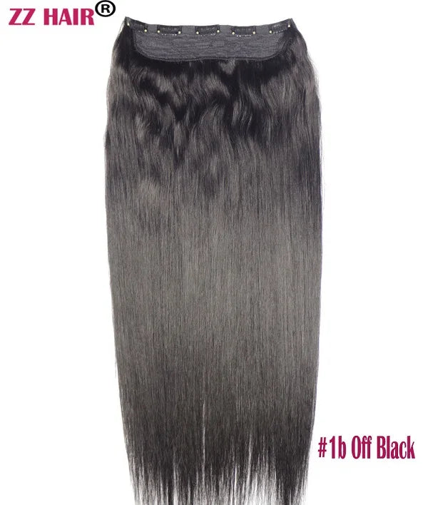Extensiones 5 clips 60 cm de Largo Cabello Virgen ©️100% Natural 120 gr