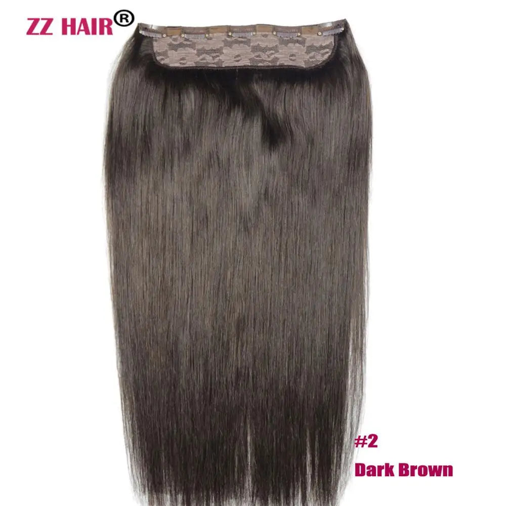 Extensiones 5 clips 60 cm de Largo Cabello Virgen ©️100% Natural 120 gr