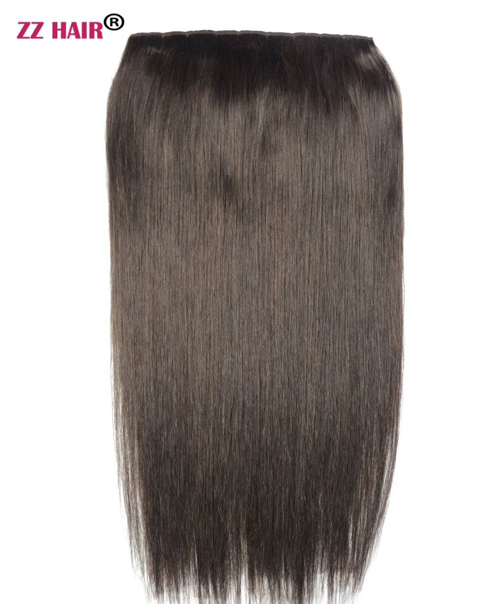 Extensiones 5 clips 60 cm de Largo Cabello Virgen ©️100% Natural 120 gr
