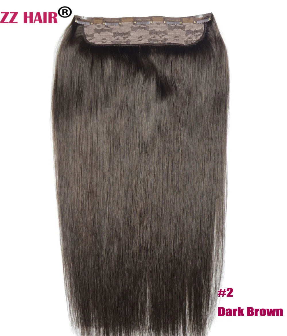 Extensiones 5 clips 60 cm de Largo Cabello Virgen ©️100% Natural 120 gr