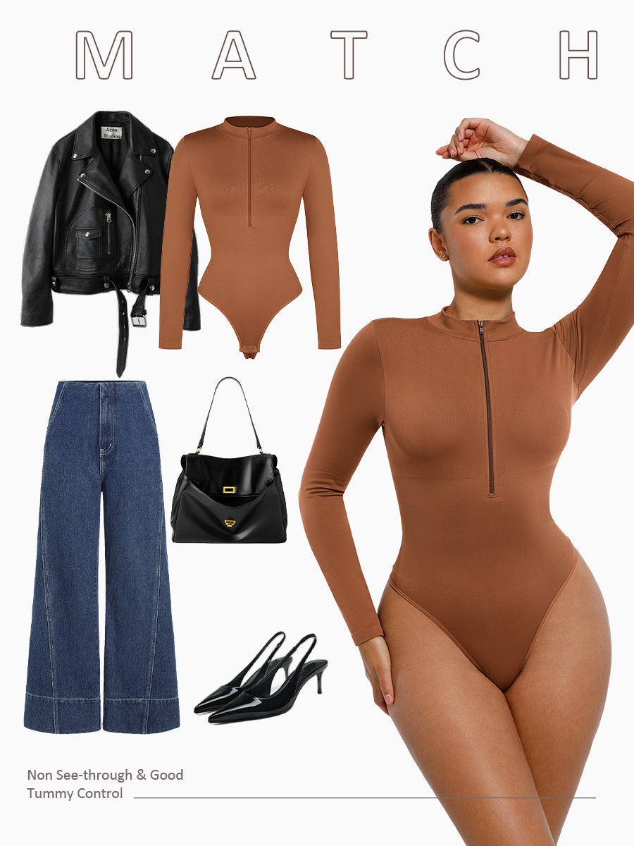 REMATE 🚨 Bodysuit©️ Manga Larga Cierre