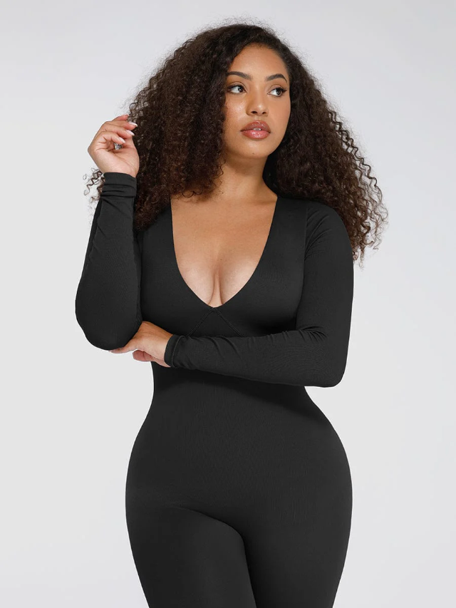 Enterito escote v Reductor Abdomen tipo Faja ©️