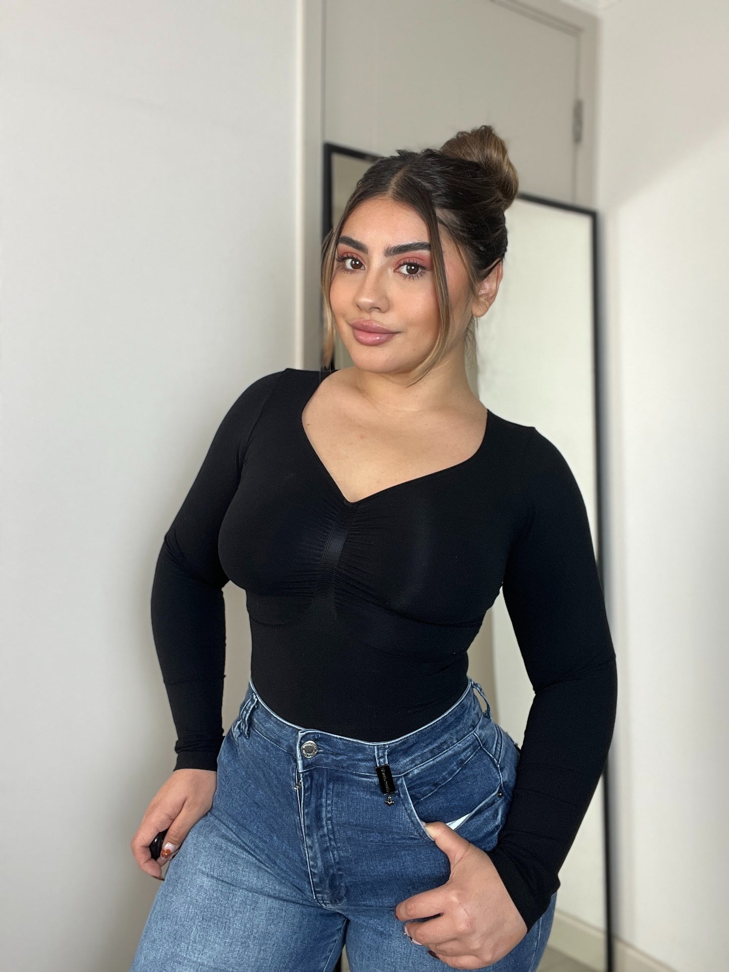 BodySuit Viral©️ Original Reductor Abdomen Manga larga Premium 🥇