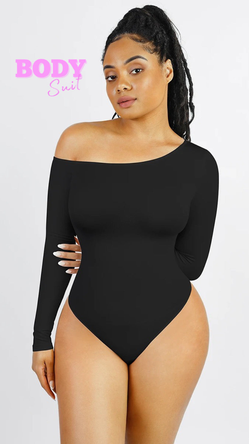 Bodysuit Asimétrico Manga Larga