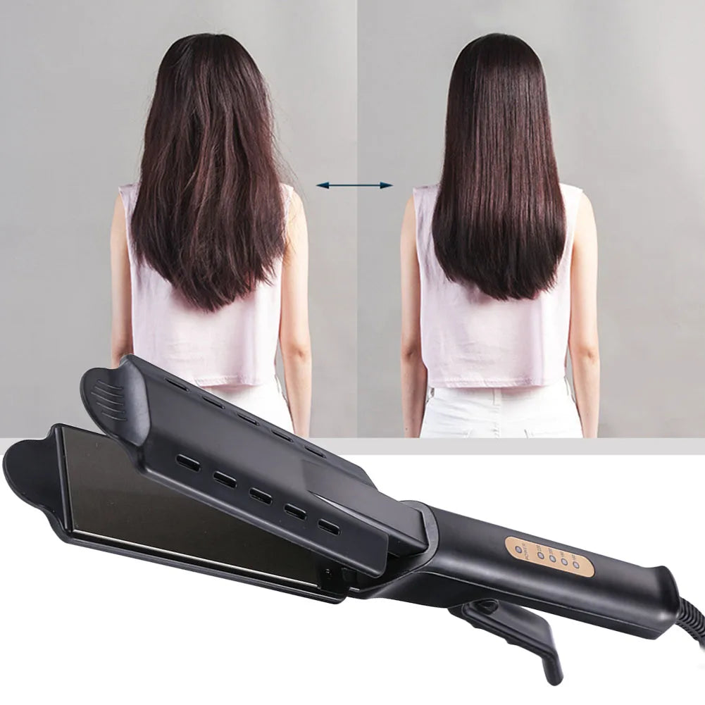 Plancha Professional Titanium Alloy Hair Straightener Temperature Adjustable