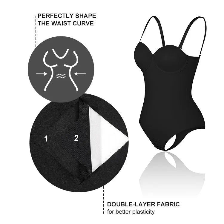 Bodysuit©️ Control Body Shaper Push Up Colaless