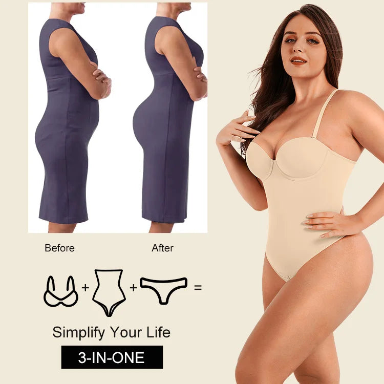 Bodysuit©️ Control Body Shaper Push Up Colaless