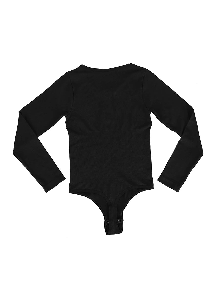 Bodysuit©️ Manga Larga Reductor de Abdomen Sin costura
