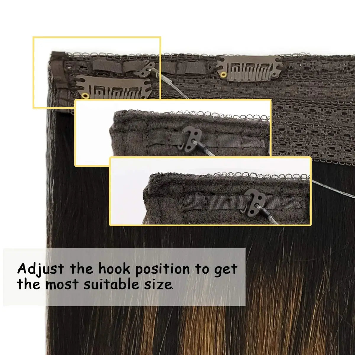 EXtensiones HILO INVISIBLE Balayage 50 cm Largo Cabello Virgen 100%