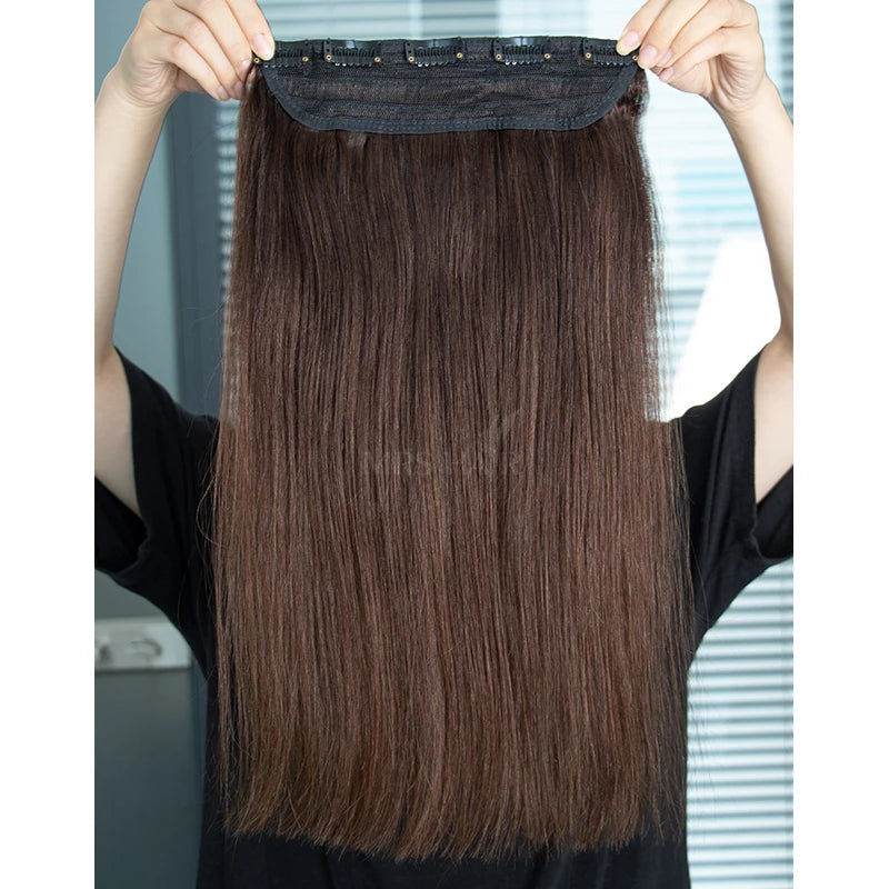 Extensiones de cabello Natural Cortina Clip