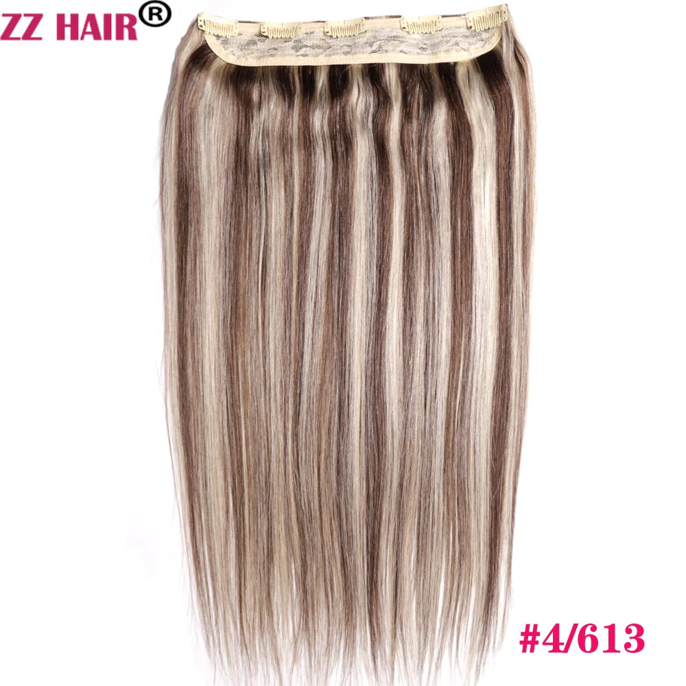 Extensiones 5 clips 60 cm de Largo Cabello Virgen ©️100% Natural 120 gr