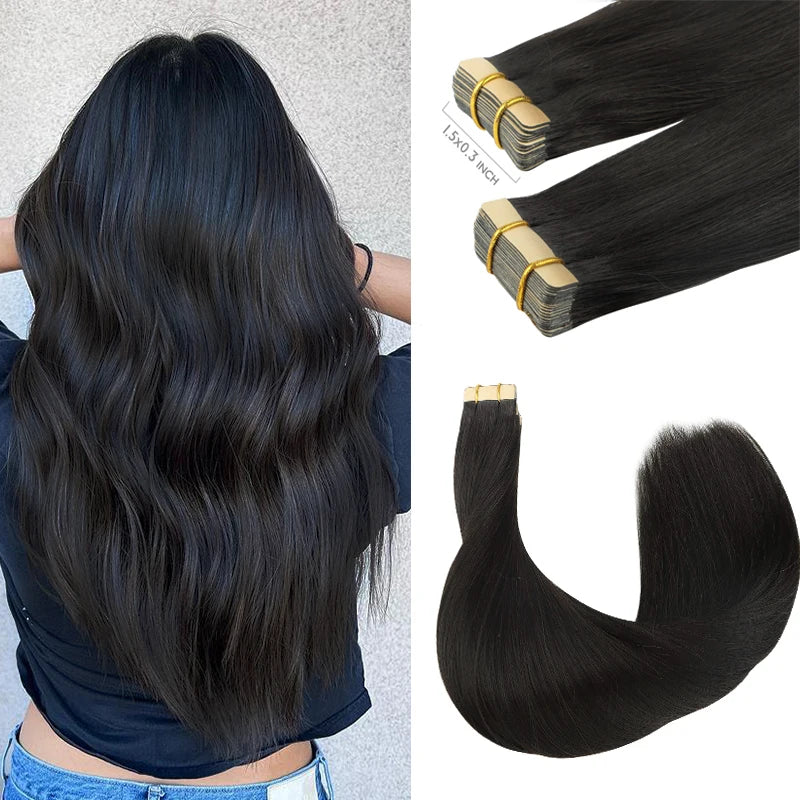 Extensiones CINTA ADHESIVA BALAYAGE 60 cm Largo Cabello Virgen 100%