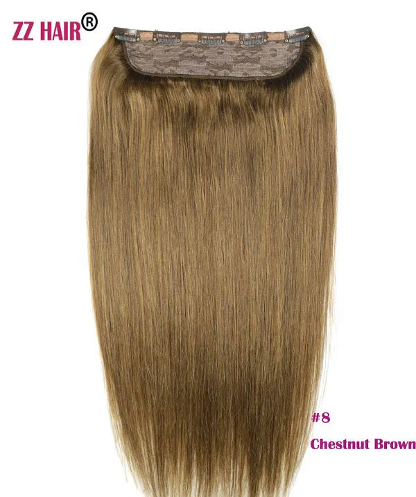 Extensiones 5 clips 60 cm de Largo Cabello Virgen ©️100% Natural 120 gr