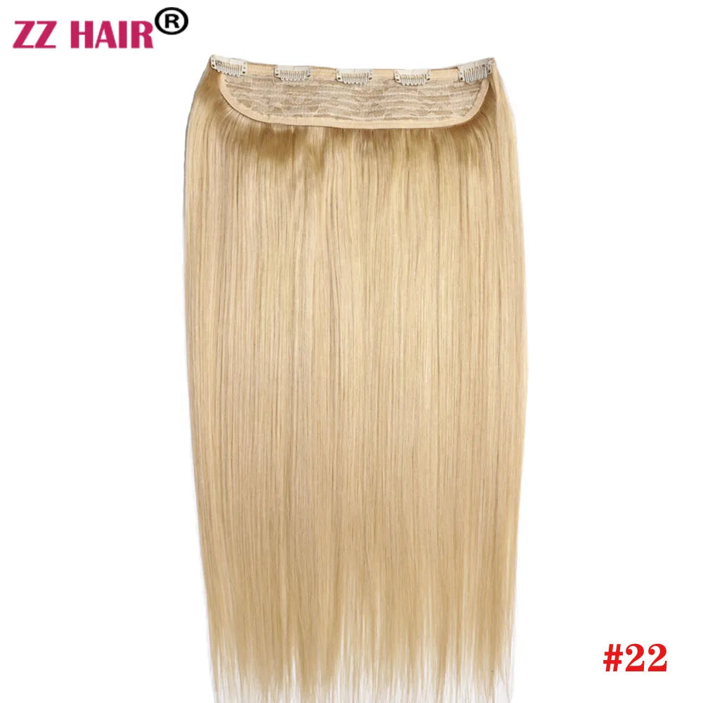 Extensiones 5 clips 60 cm de Largo Cabello Virgen ©️100% Natural 120 gr