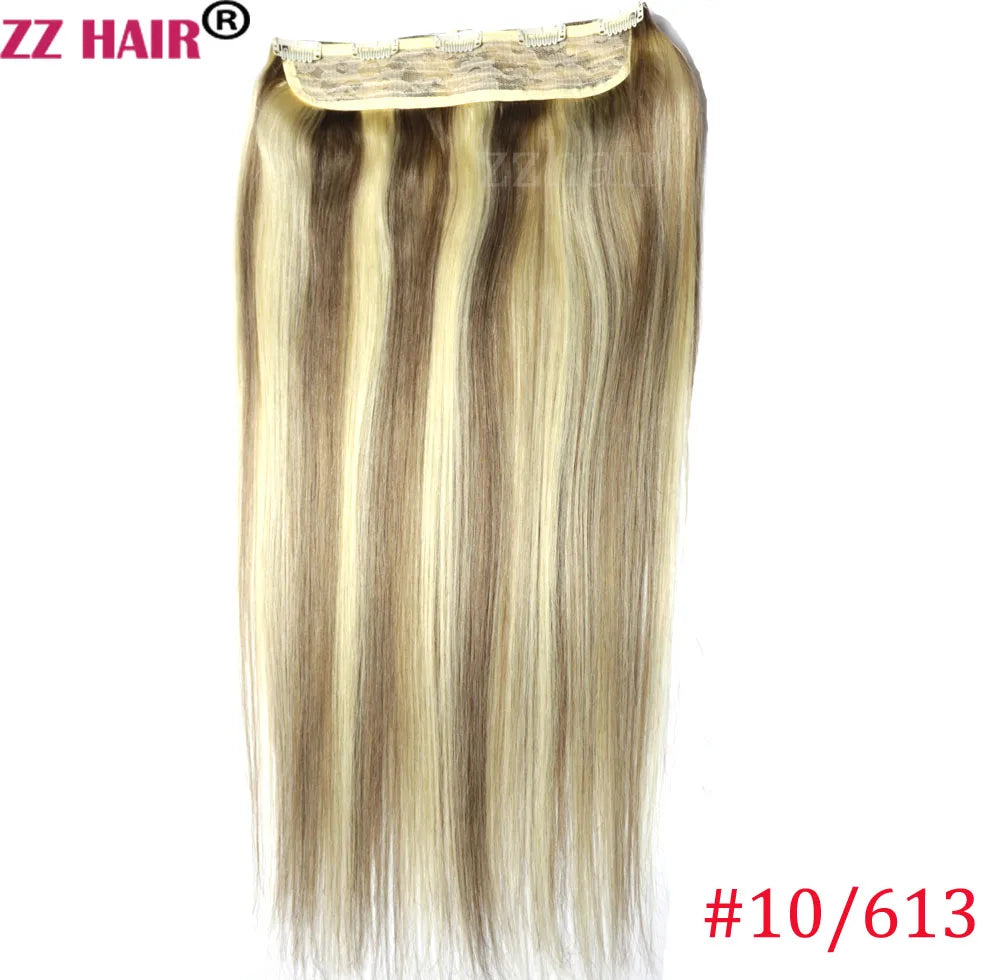 Extensiones 5 clips 60 cm de Largo Cabello Virgen ©️100% Natural 120 gr