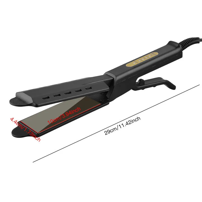 Plancha Professional Titanium Alloy Hair Straightener Temperature Adjustable