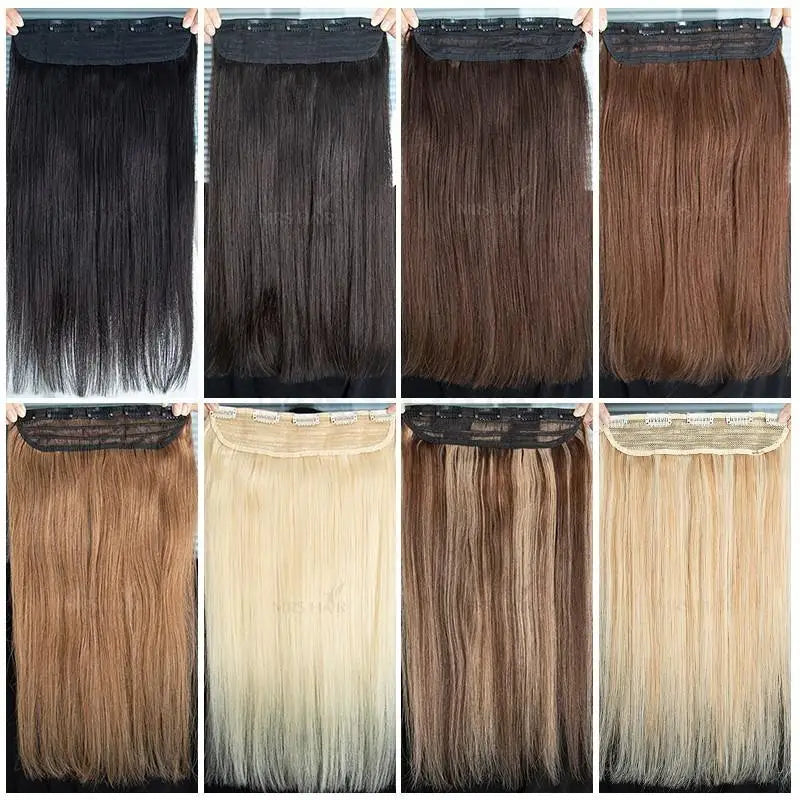 Extensiones de cabello Natural Cortina Clip