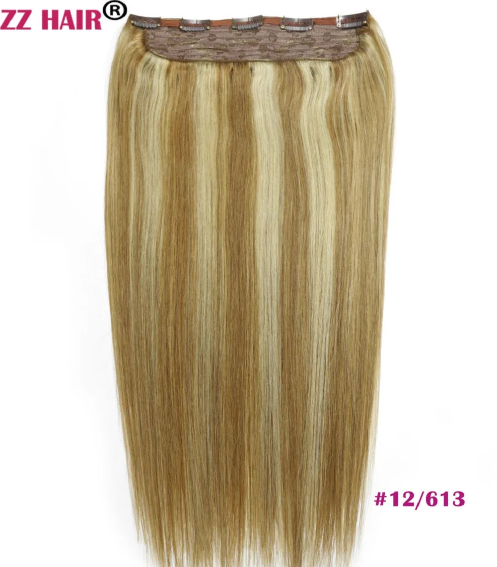 Extensiones 5 clips 60 cm de Largo Cabello Virgen ©️100% Natural 120 gr