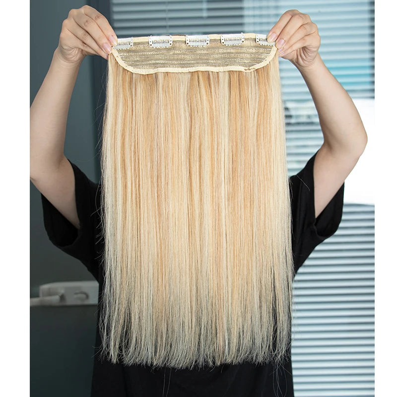 Extensiones de cabello Natural Cortina Clip