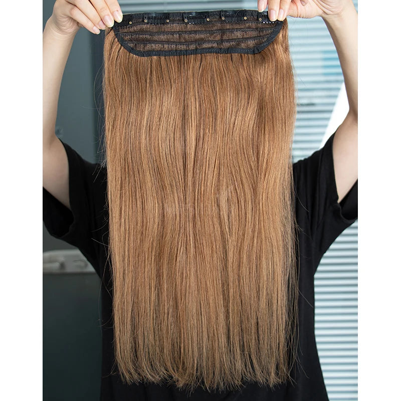 Extensiones de cabello Natural Cortina Clip