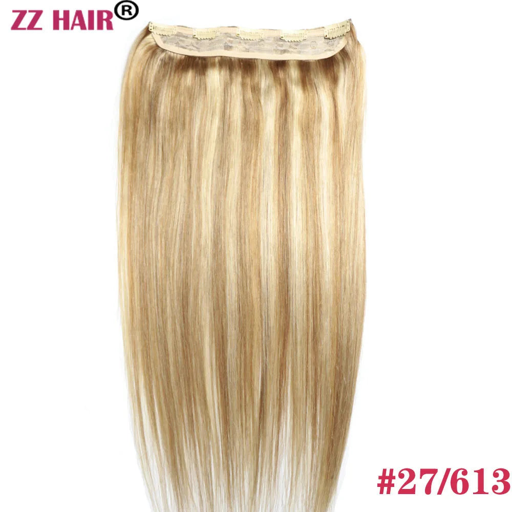 Extensiones 5 clips 60 cm de Largo Cabello Virgen ©️100% Natural 120 gr