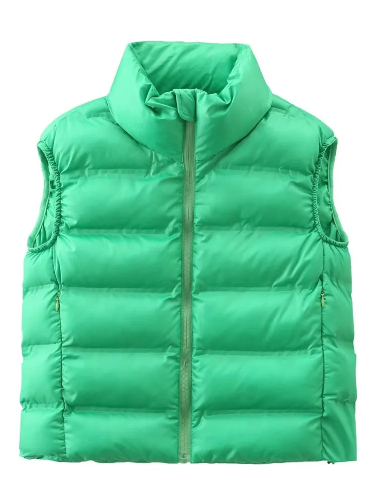 Chaqueta Puffa sin Mangas Modelo Lia