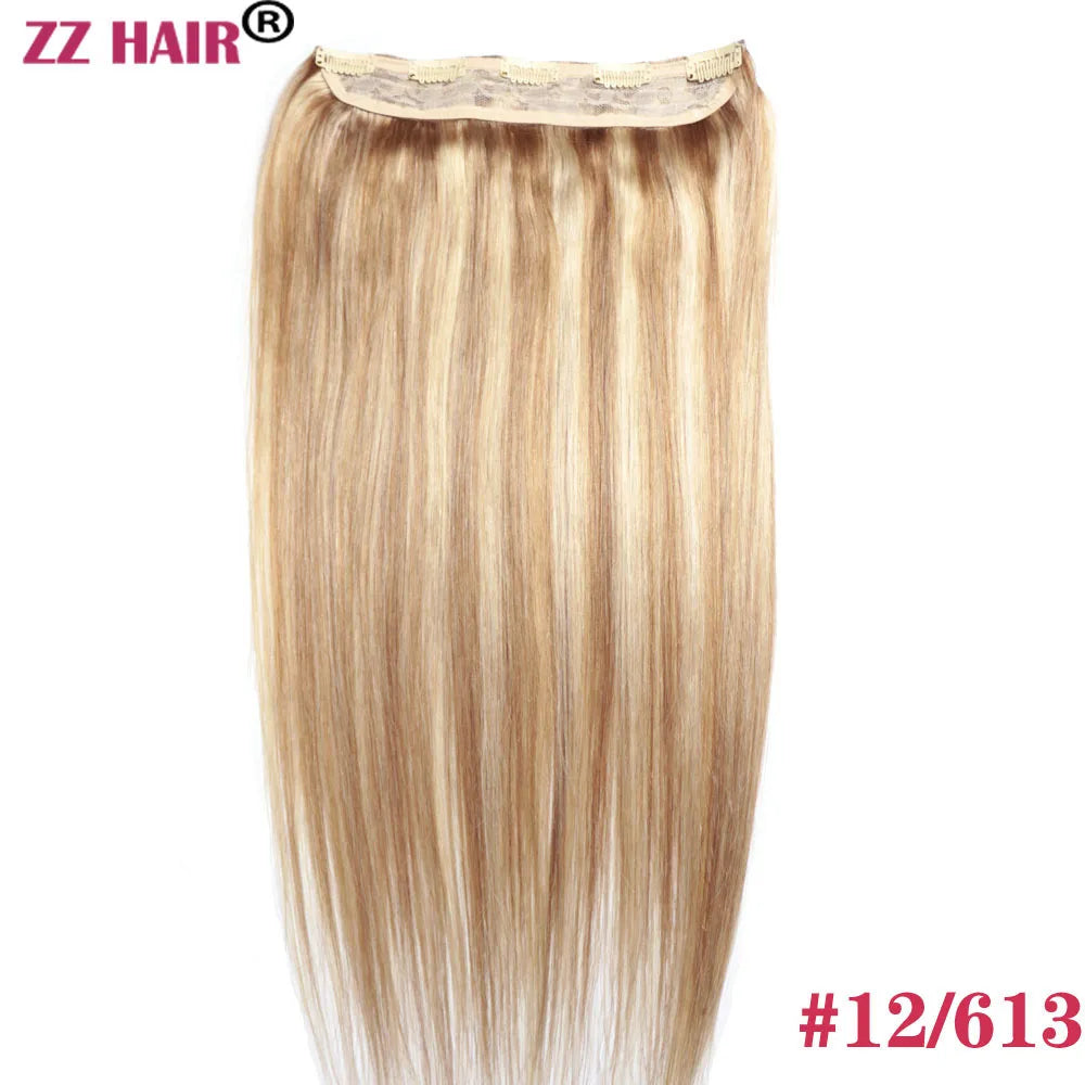 Extensiones 5 clips 60 cm de Largo Cabello Virgen ©️100% Natural 120 gr