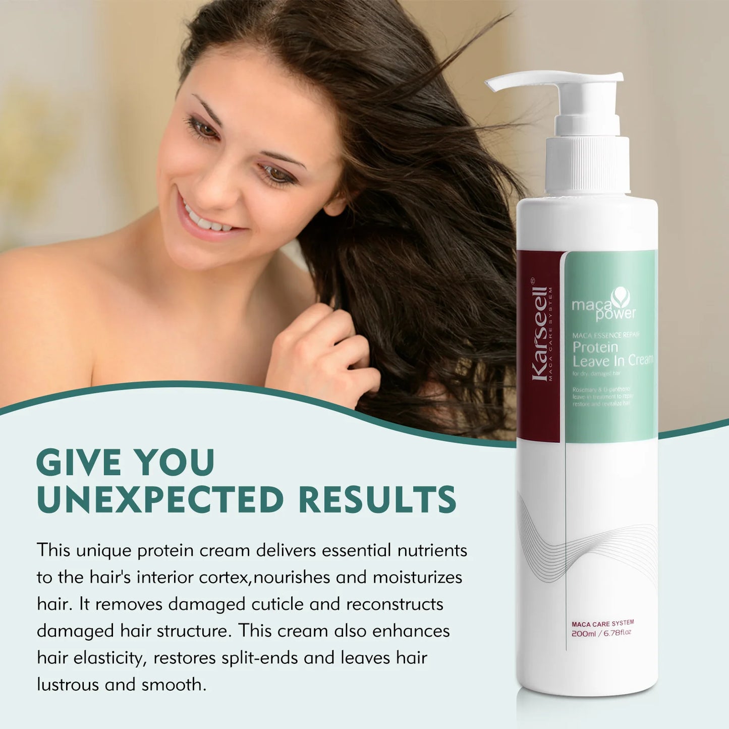 Crema Protectora de calor reparador de proteína Karseell