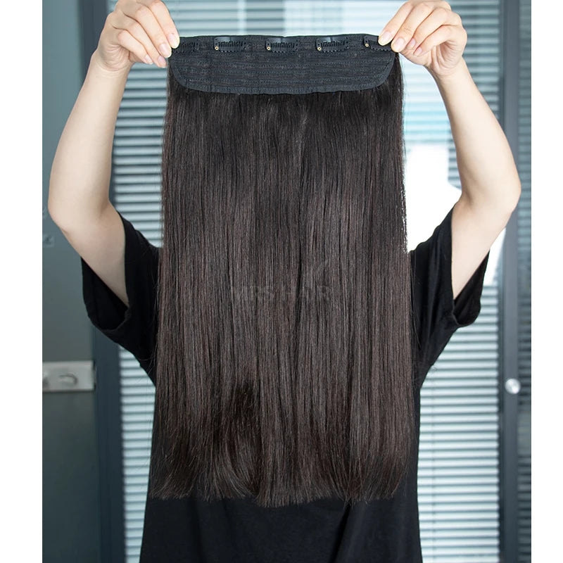 Extensiones de cabello Natural Cortina Clip