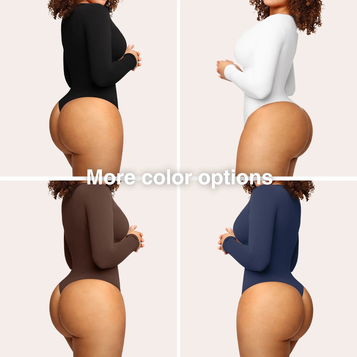 Bodysuit©️ Manga Larga Reductor de Abdomen Sin costura
