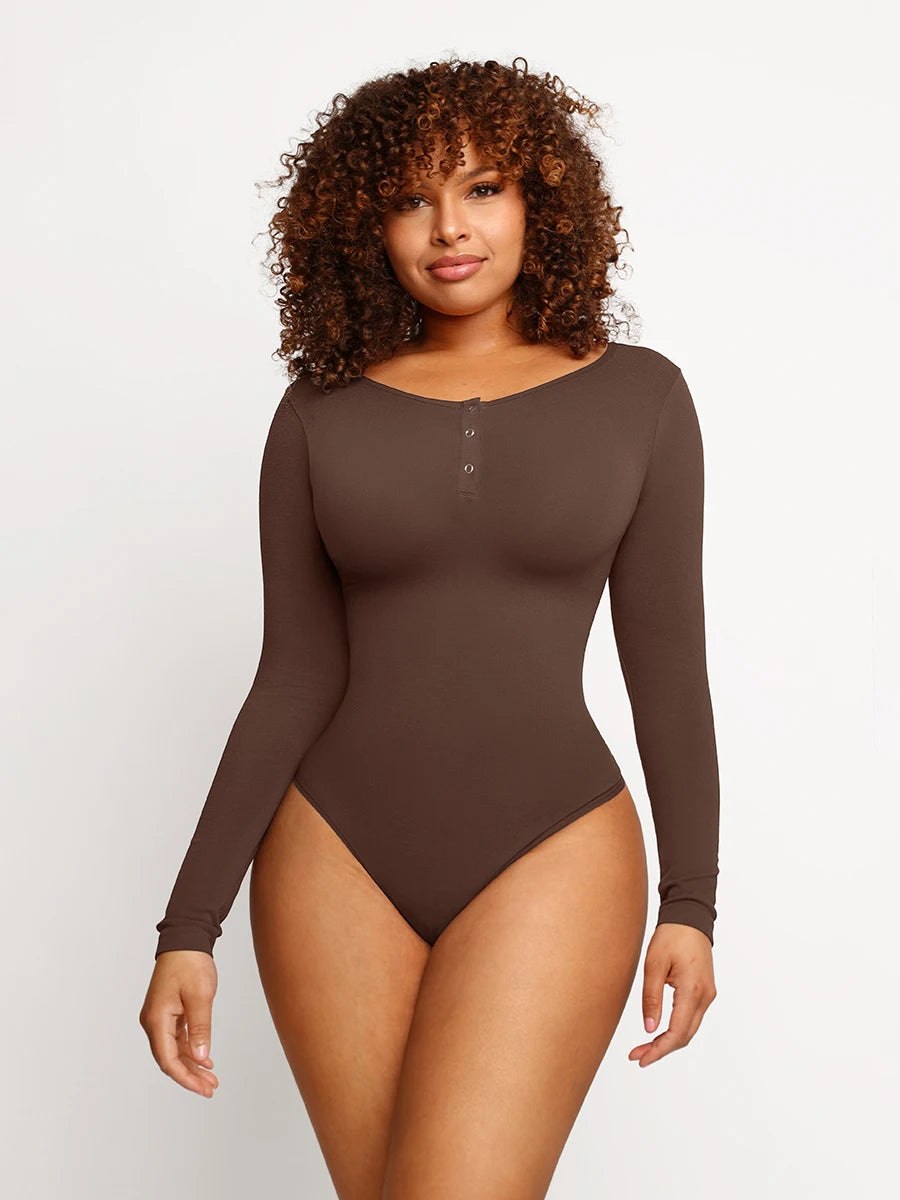Bodysuit©️ Manga Larga Reductor de Abdomen Sin costura