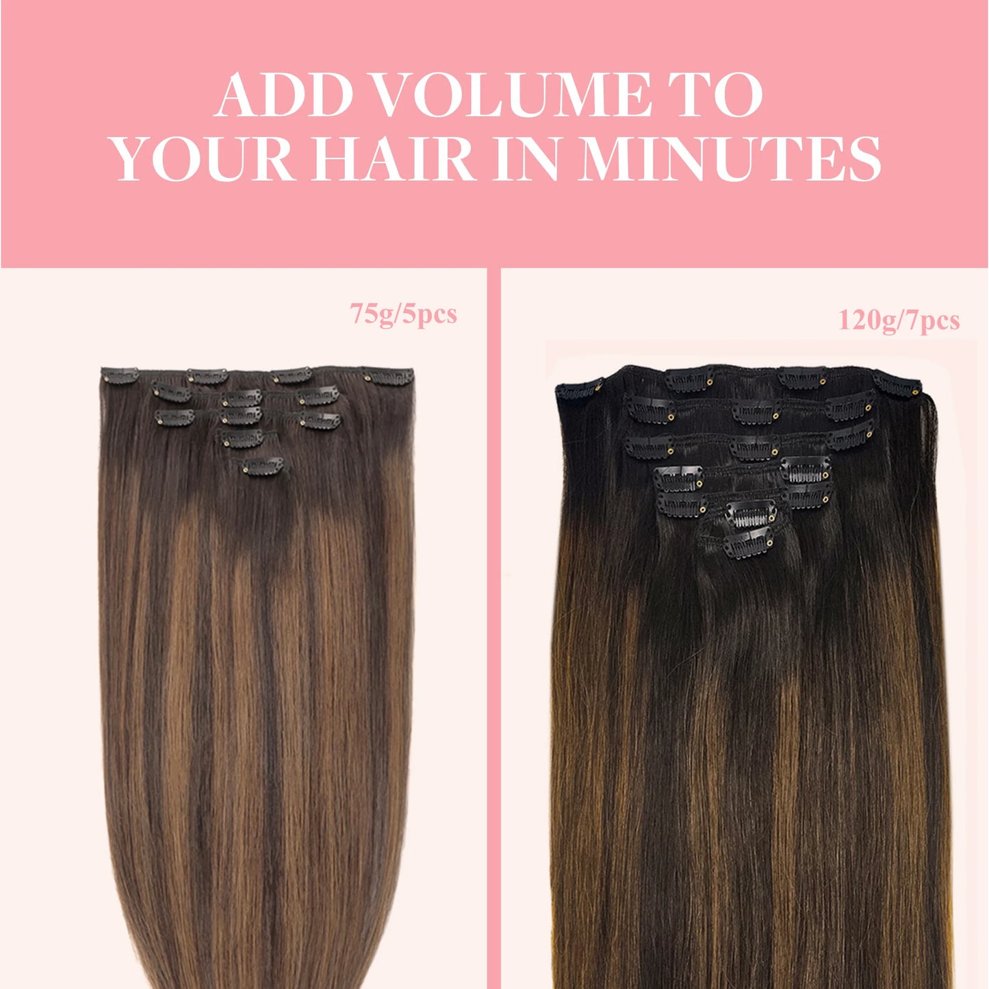 Extensiones POR CAPAS Balayage 60 cm Largo Cabello Virgen 100%