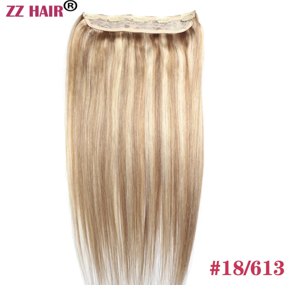 Extensiones 5 clips 60 cm de Largo Cabello Virgen ©️100% Natural 120 gr