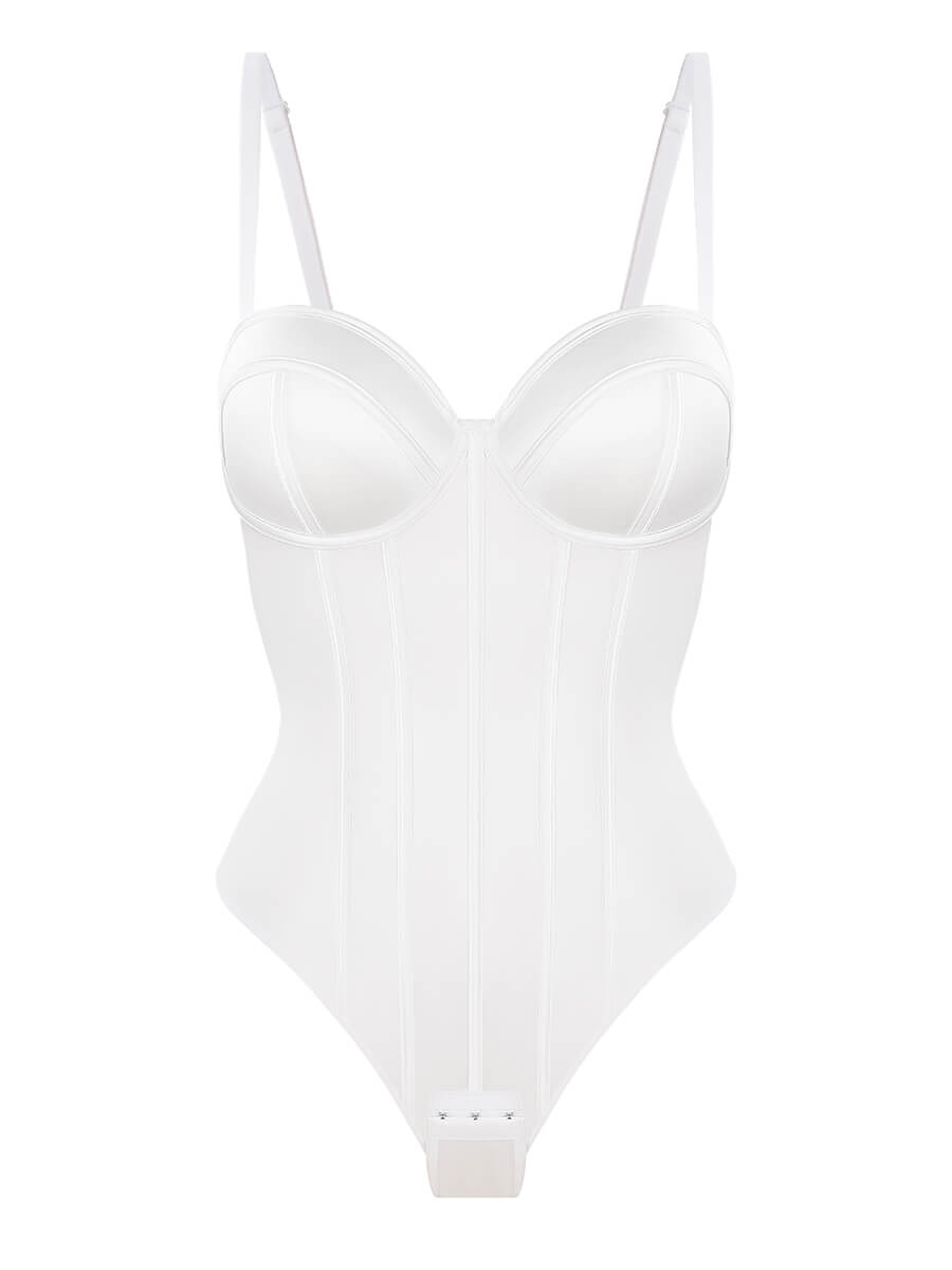 Body Con Copa Push Up Tipo Corsé