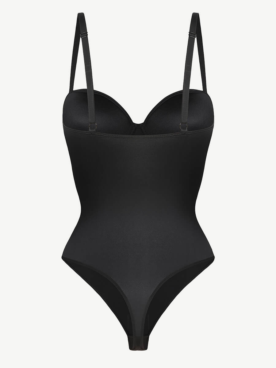 Body Con Copa Push Up Tipo Corsé