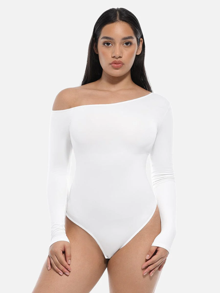 Bodysuit Asimétrico Manga Larga